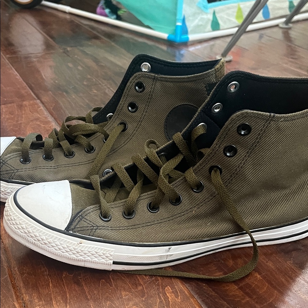 Converse Olive High-Top Sneakers